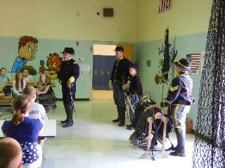 Reenactors prepare for onslaught of 150 5th graders